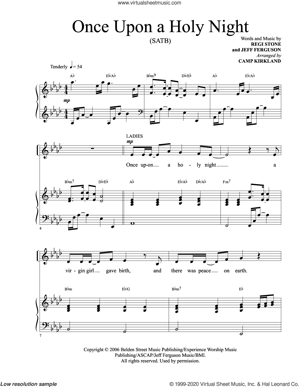 Once Upon A Holy Night (arr. Camp Kirkland)
