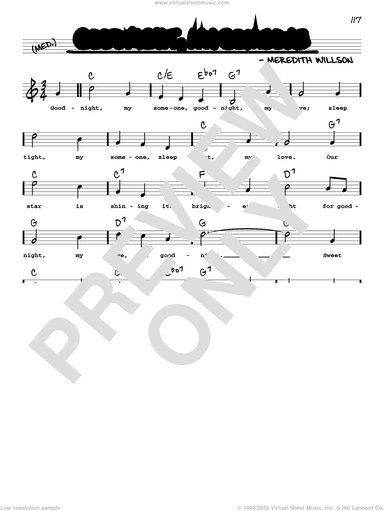 Goodnight, My Someone (High Voice) (from The Music Man)
