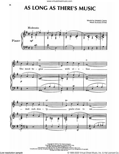 As Long As There's Music (from Step Lively)