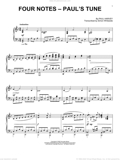 Four Notes - Paul's Tune