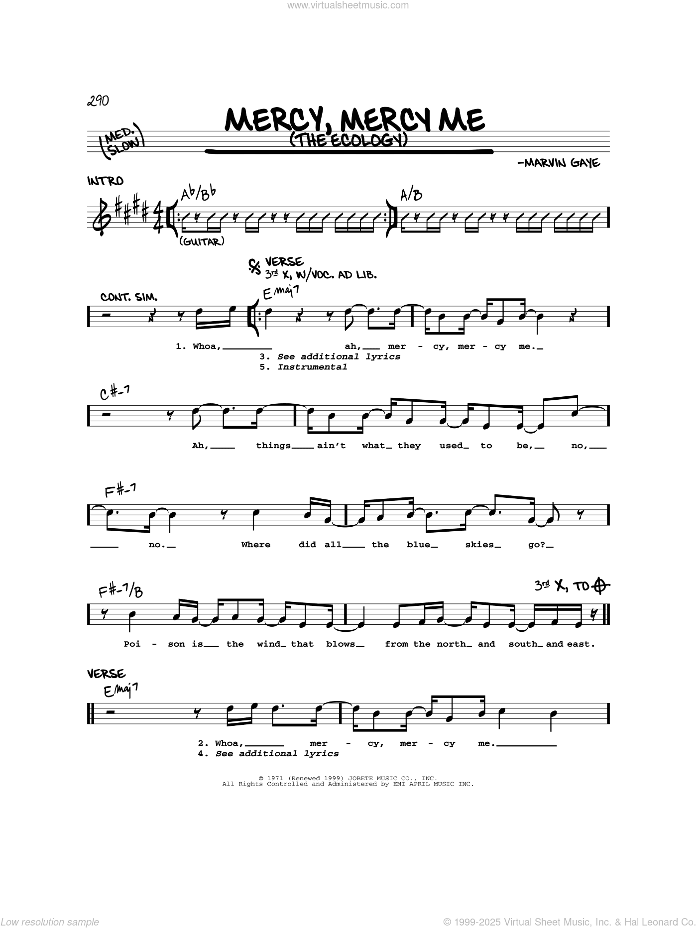 Mercy, Mercy Me (The Ecology)
