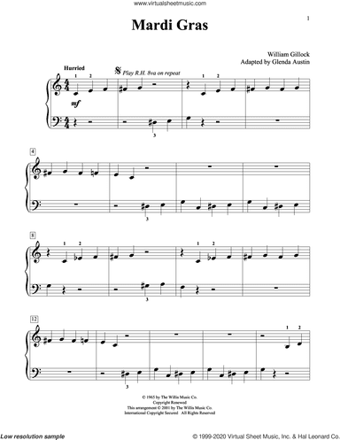 Mardi Gras (Simplified) (adapted by Glenda Austin)