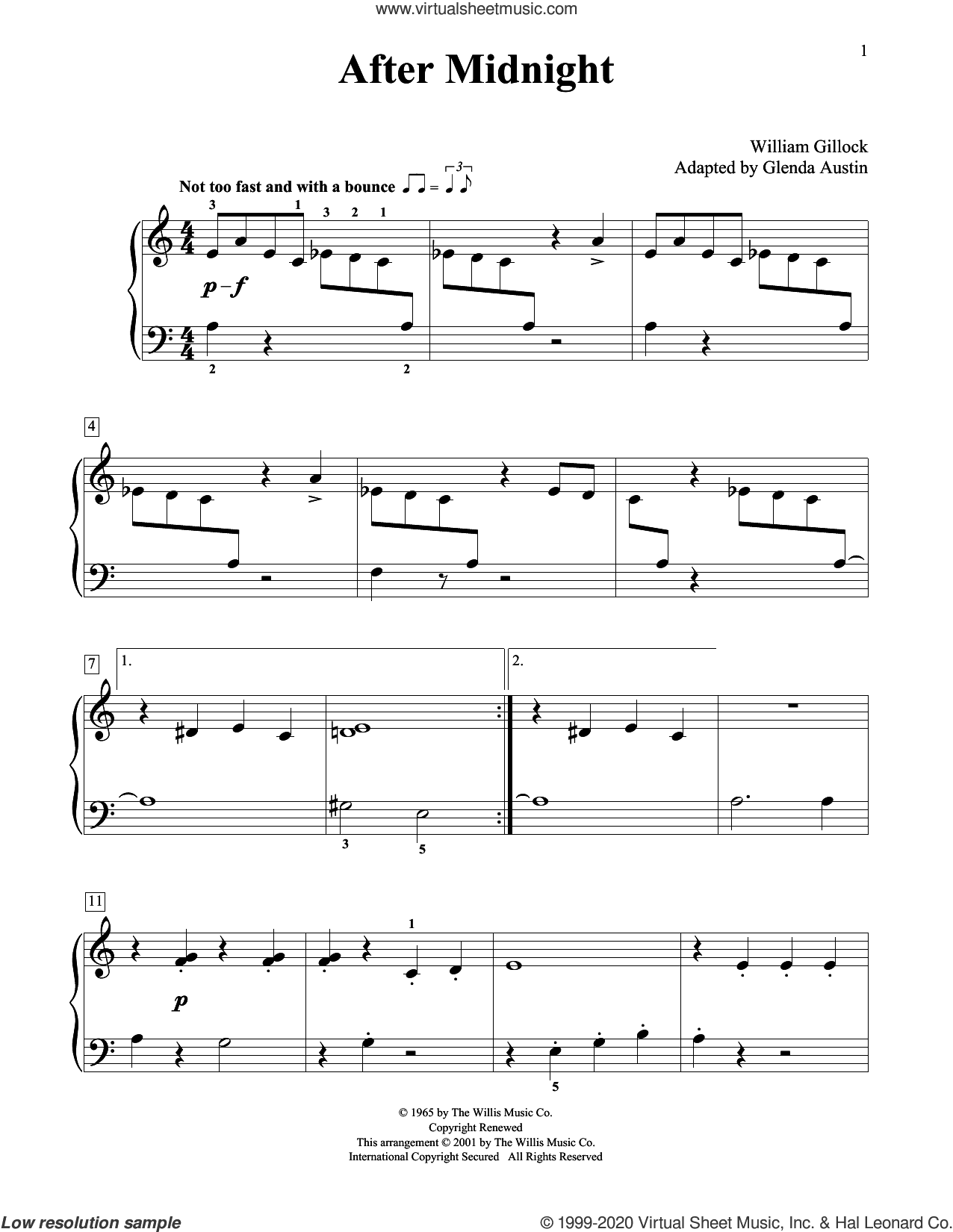 After Midnight (Simplified) (adapted by Glenda Austin)