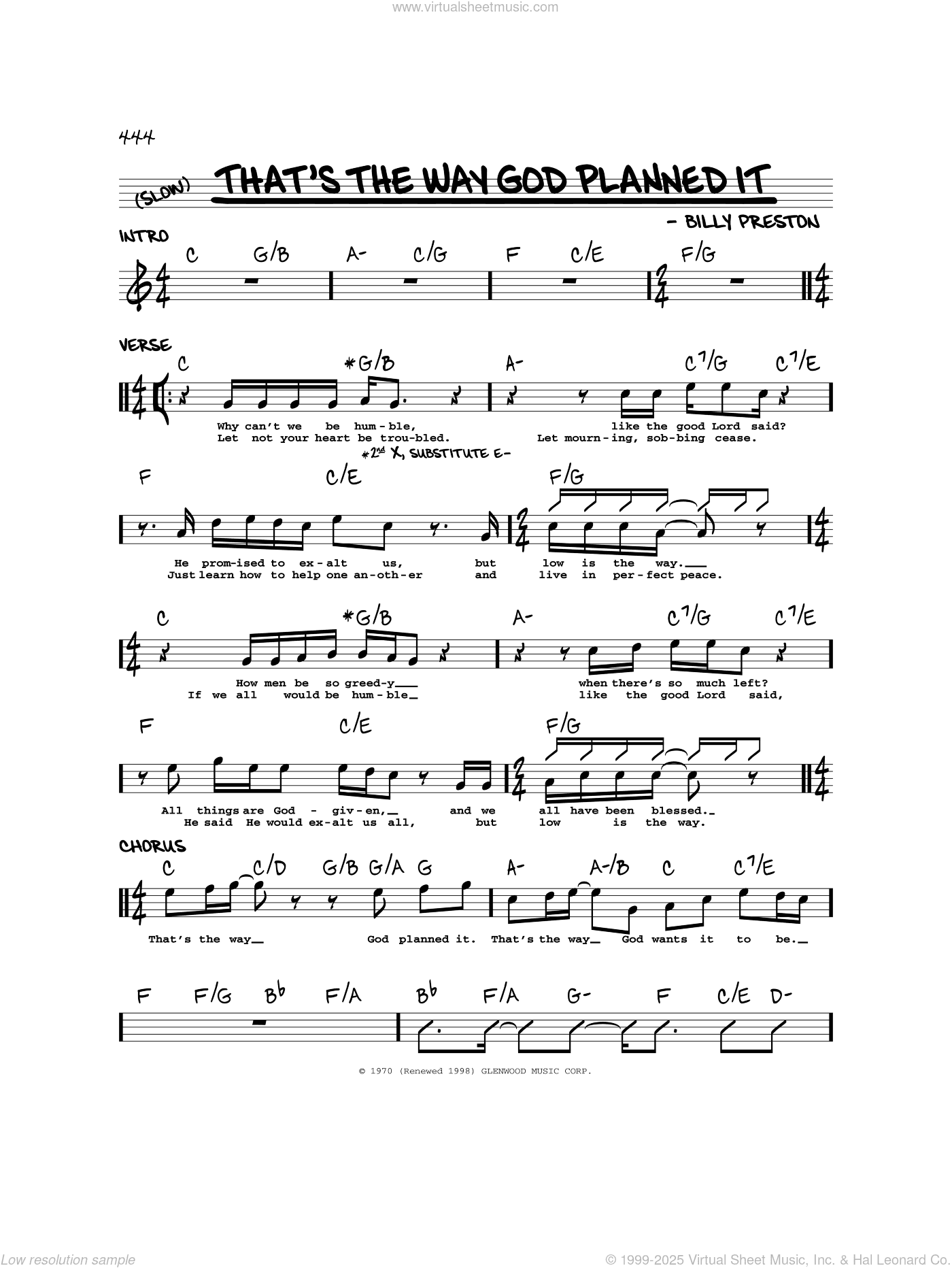 That's The Way God Planned It
