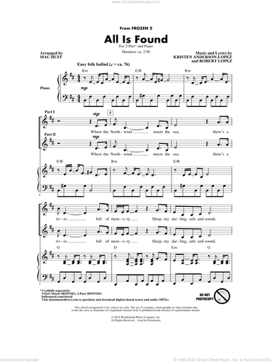 All Is Found (from Disney's Frozen 2) (arr. Mac Huff)