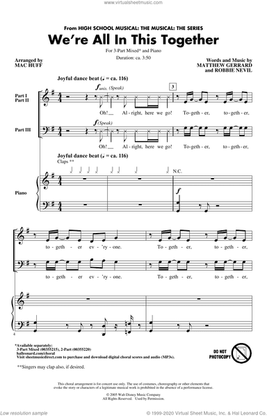 We're All In This Together (from High School Musical: The Musical: The Series) (arr. Mac Huff)