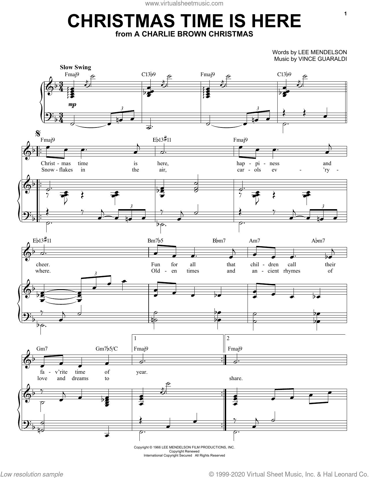 Christmas Time Is Here [Jazz Version] (arr. Brent Edstrom)