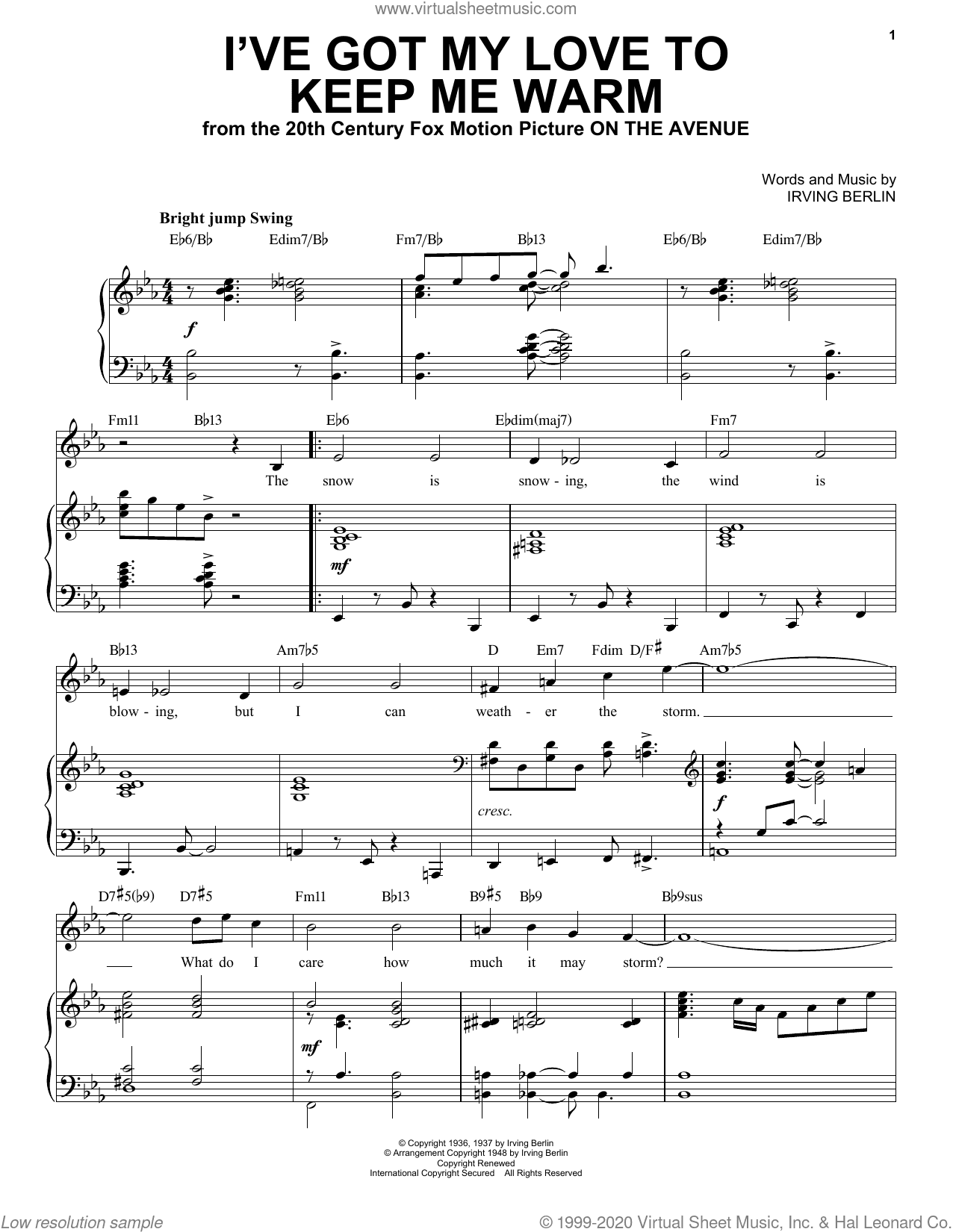 I've Got My Love To Keep Me Warm [Jazz Version] (arr. Brent Edstrom)