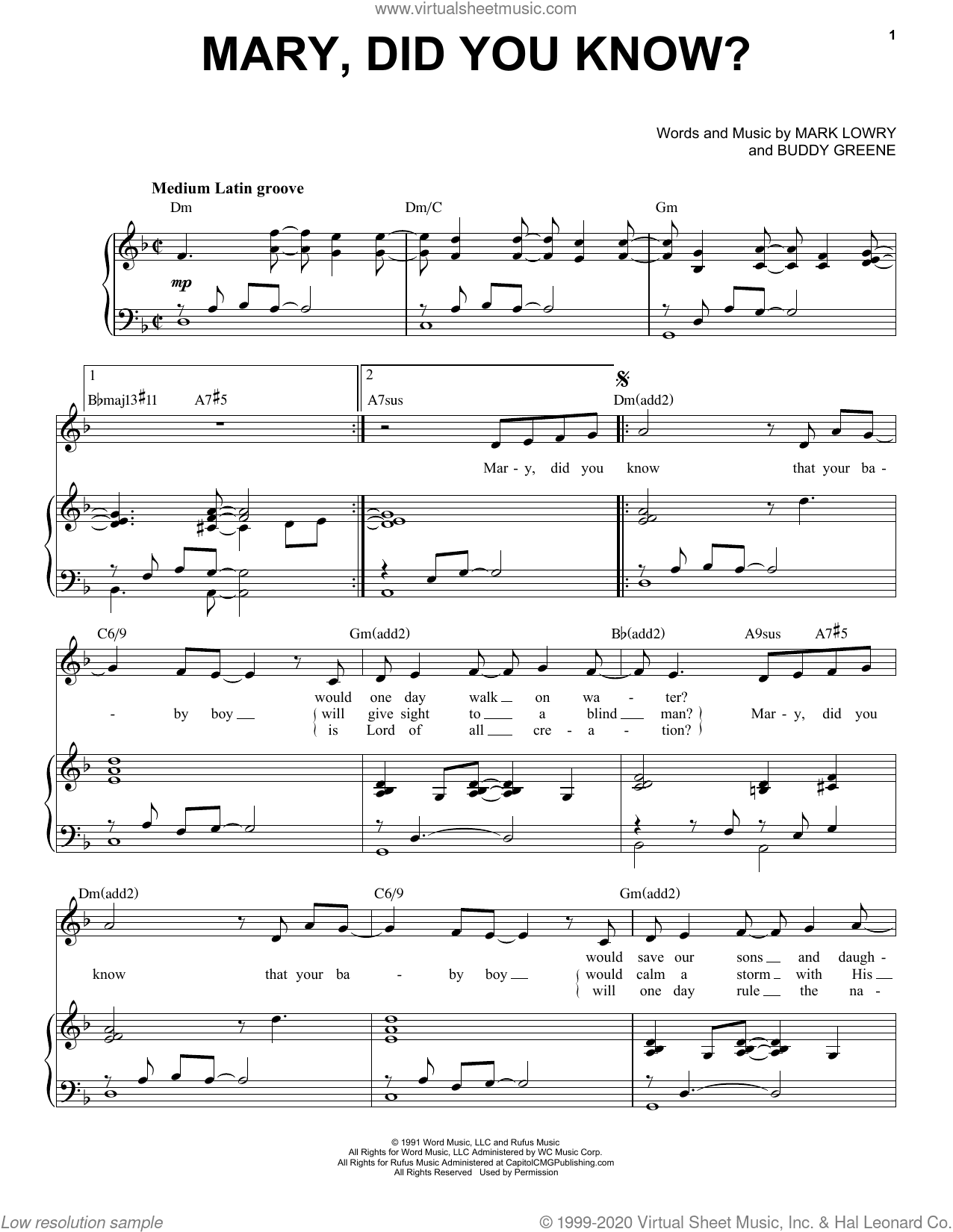 Mary, Did You Know? [Jazz Version] (arr. Brent Edstrom)