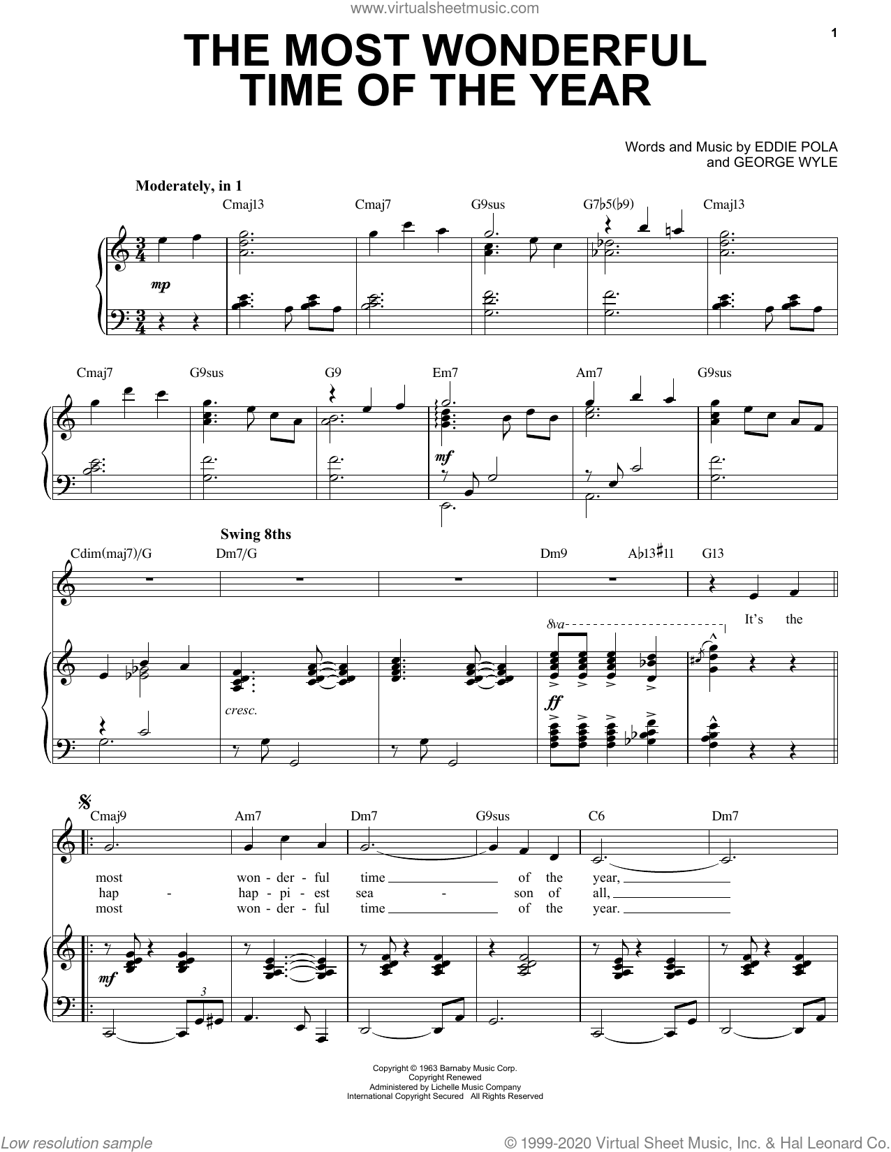 The Most Wonderful Time Of The Year [Jazz Version] (arr. Brent Edstrom)