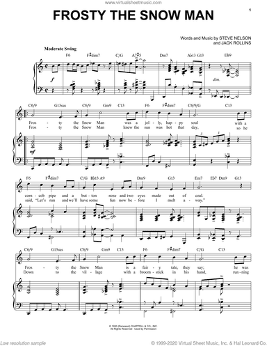Frosty The Snow Man [Jazz Version] (arr. Brent Edstrom)
