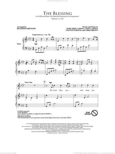 The Blessing (arr. Heather Sorenson)