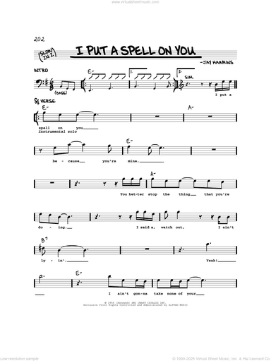 I Put A Spell On You