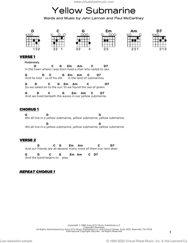 Yellow Submarine, (beginner)