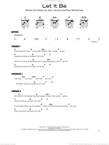 Let It Be, (beginner)