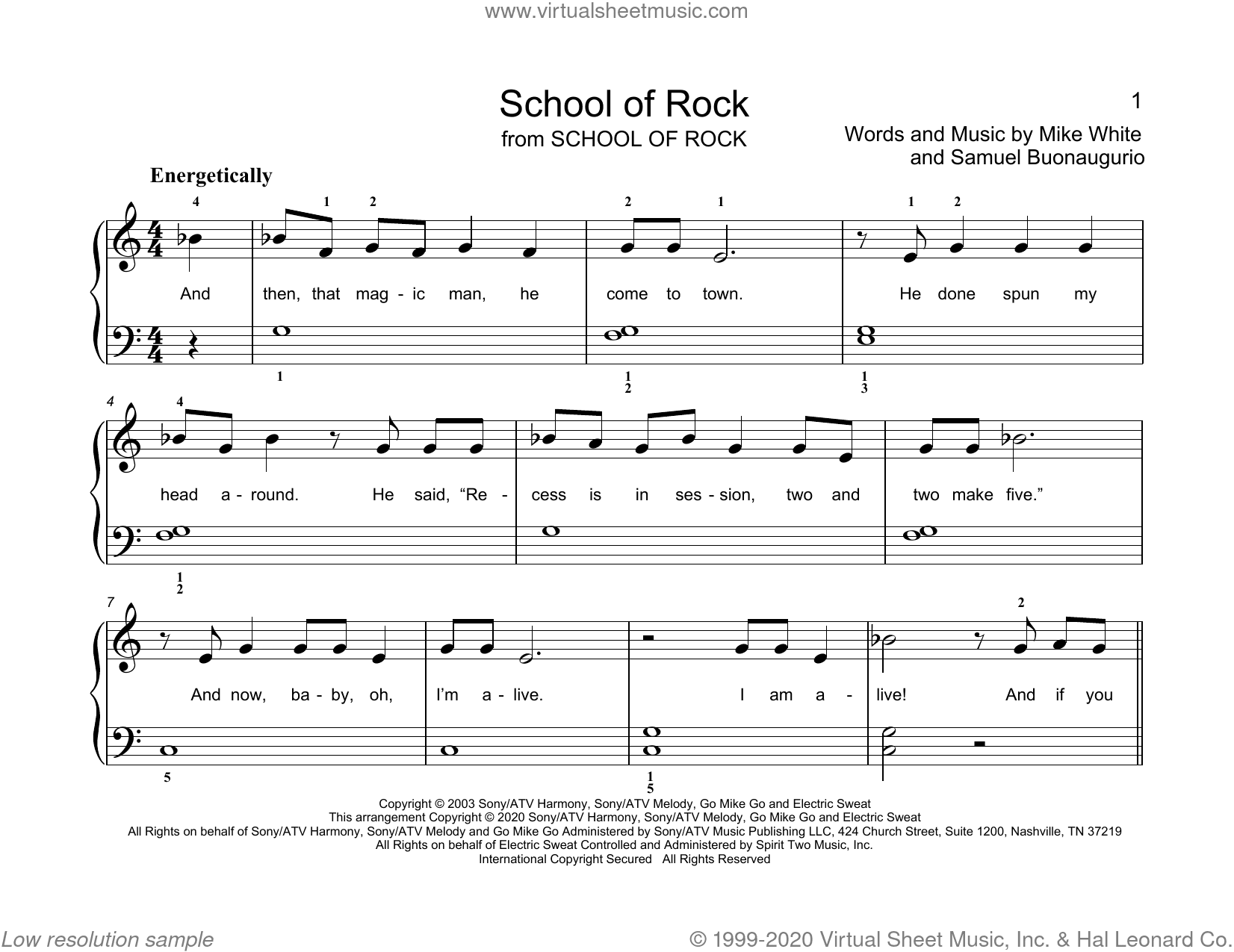 School Of Rock (arr. Christopher Hussey)