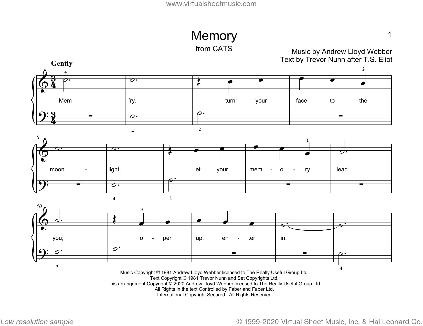 Memory (from Cats) (arr. Christopher Hussey)