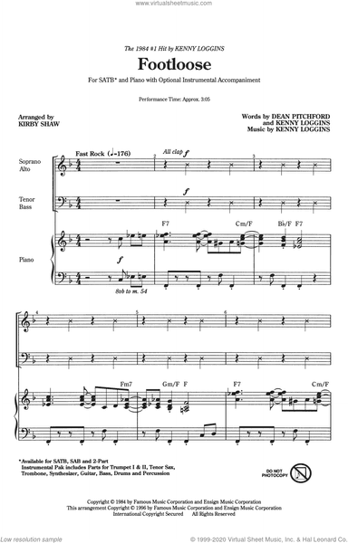 Footloose (arr. Kirby Shaw)