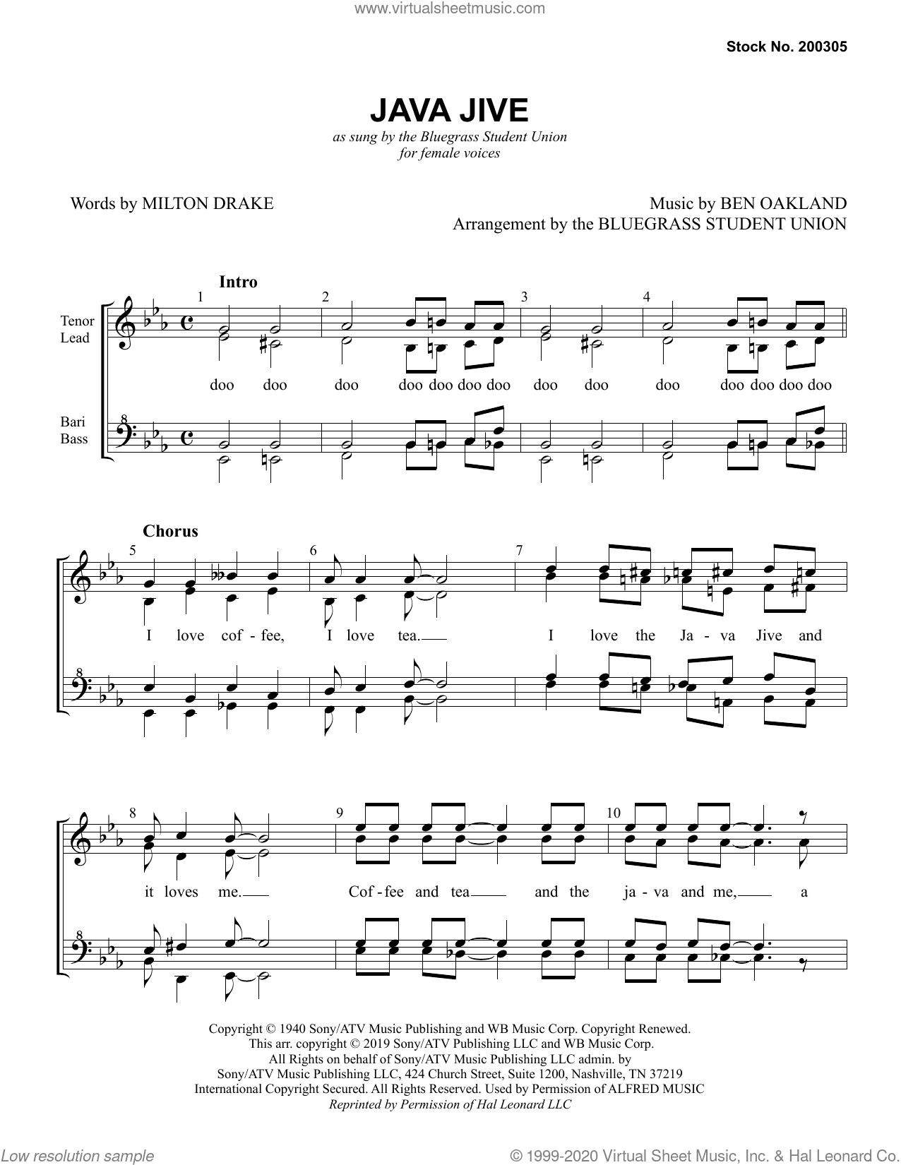 Java Jive (arr. Bluegrass Student Union)