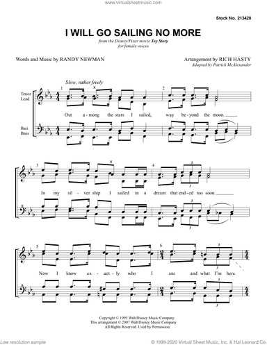 I Will Go Sailing No More (arr. Richard Hasty)