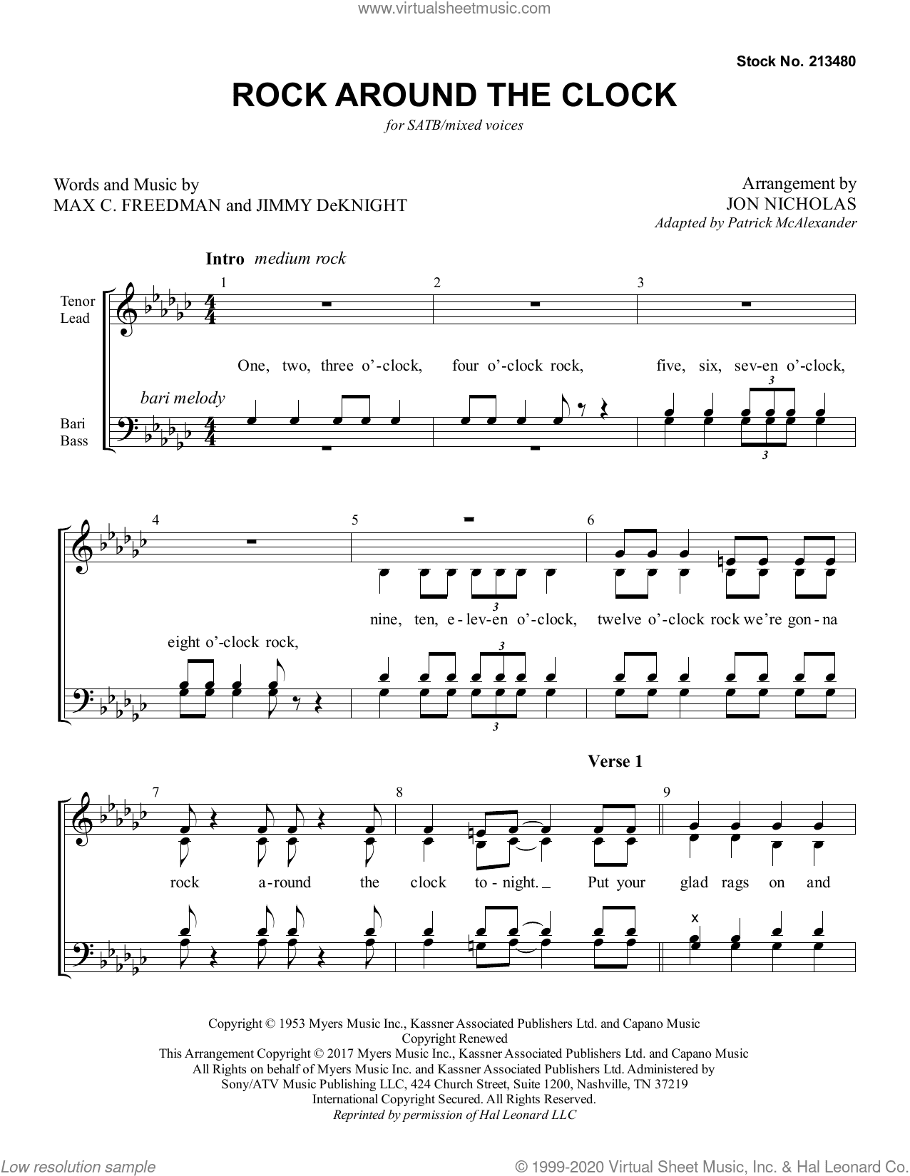 Rock Around The Clock (arr. Jon Nicholas)