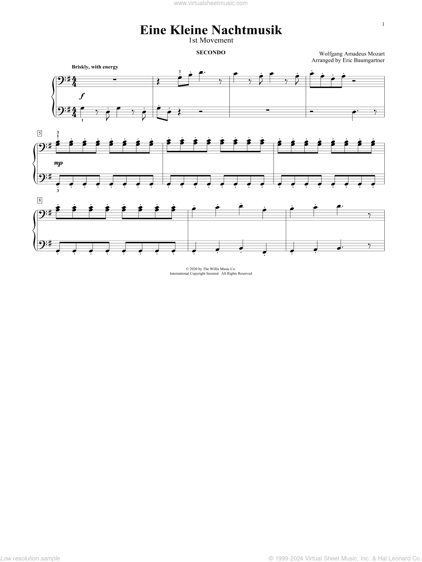 Eine Kleine Nachtmusik (1st Movement) (arr. Eric Baumgartner)