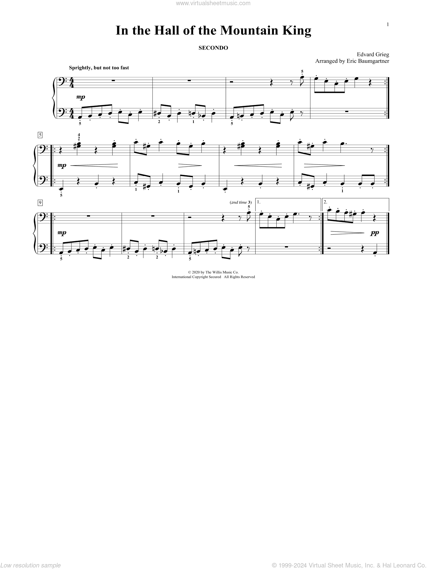 In The Hall Of The Mountain King (arr. Eric Baumgartner)
