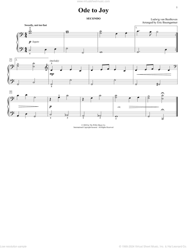 Ode To Joy (arr. Eric Baumgartner)