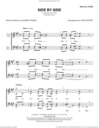 Side By Side (arr. Tom Gentry)