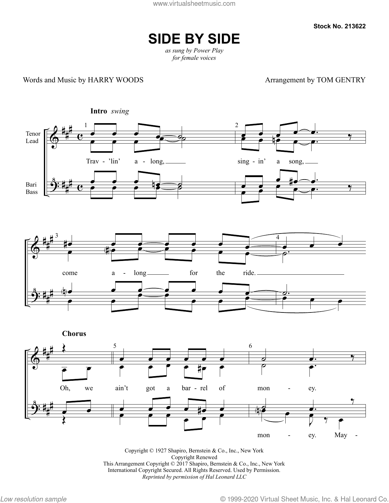 Side By Side (arr. Tom Gentry)