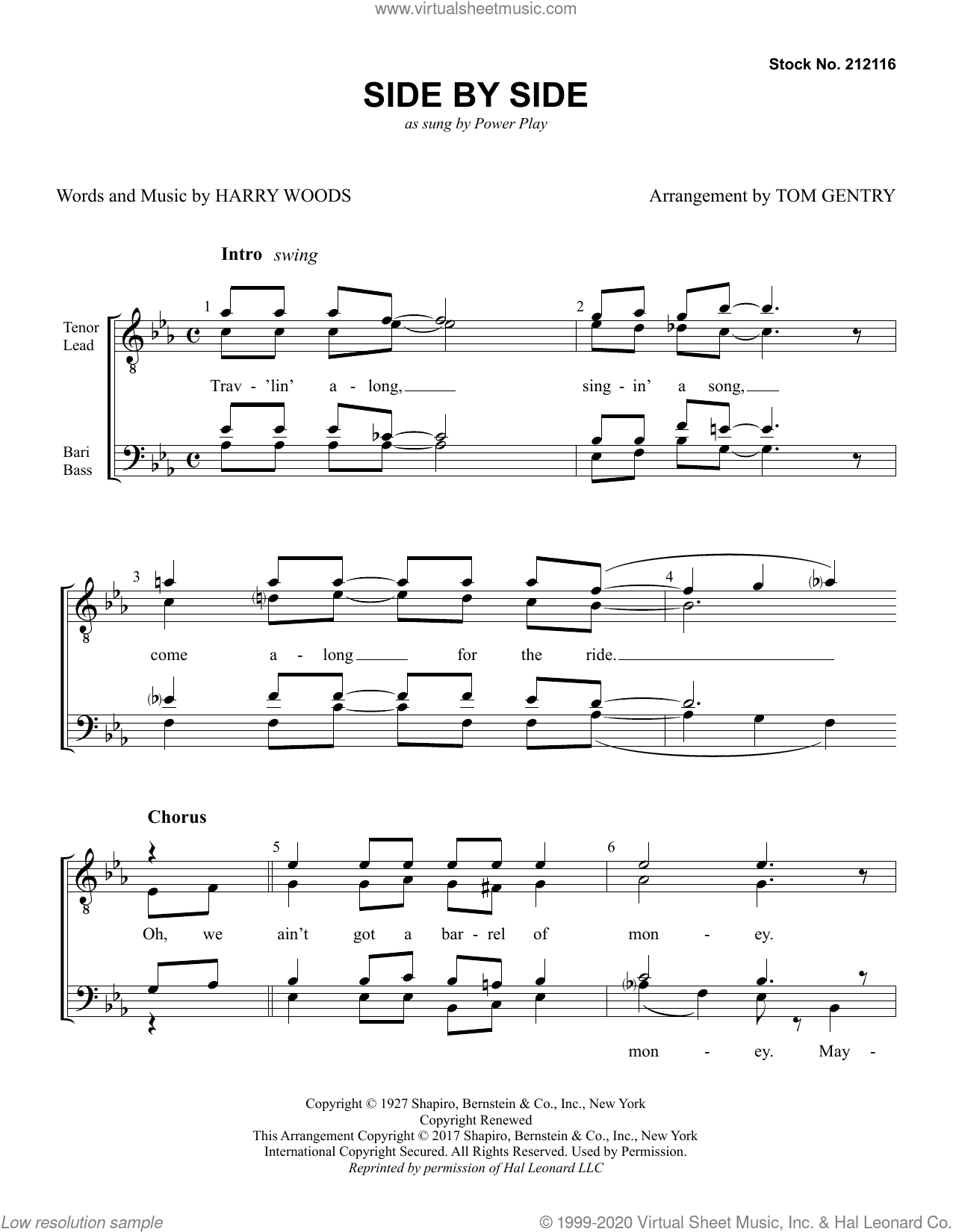 Side By Side (arr. Tom Gentry)