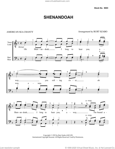 Shenandoah (arr. Burt Szabo)