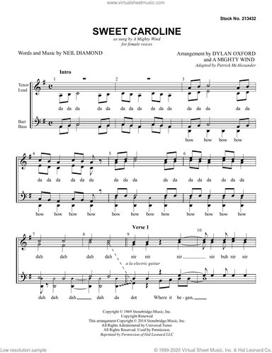 Sweet Caroline (arr. Dylan Oxford and A Mighty Wind)