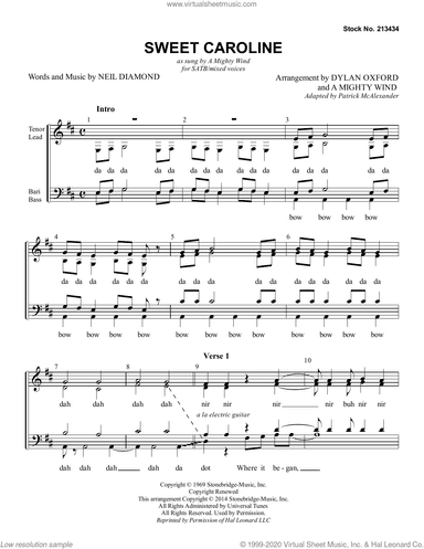 Sweet Caroline (arr. Dylan Oxford and A Mighty Wind)