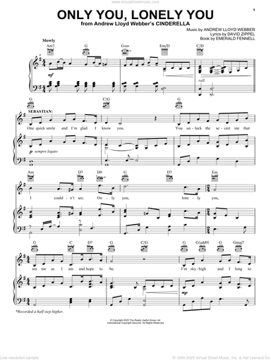 Only You, Lonely You (from Andrew Lloyd Webber's Cinderella)