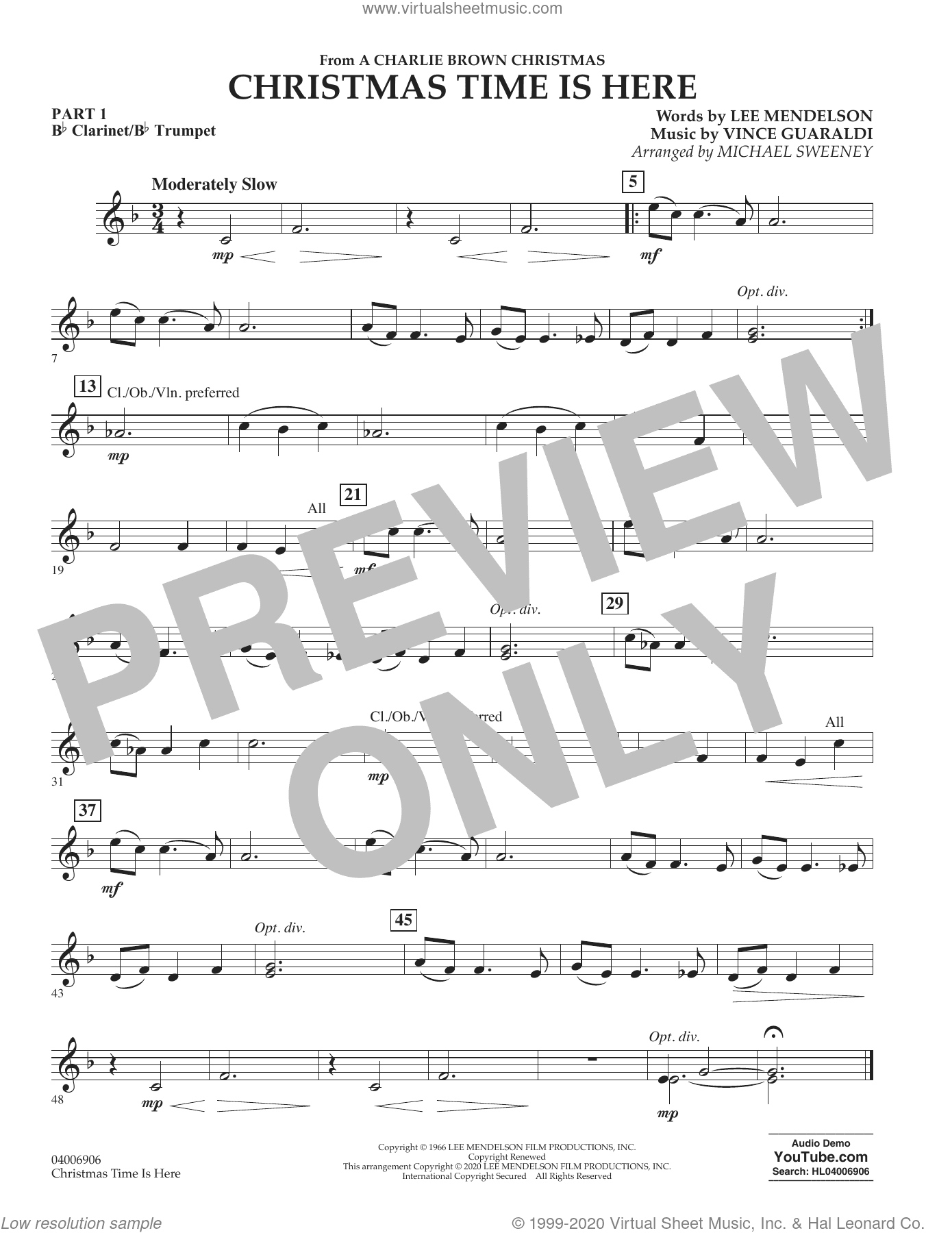 Christmas Time Is Here (arr. Michael Sweeney)