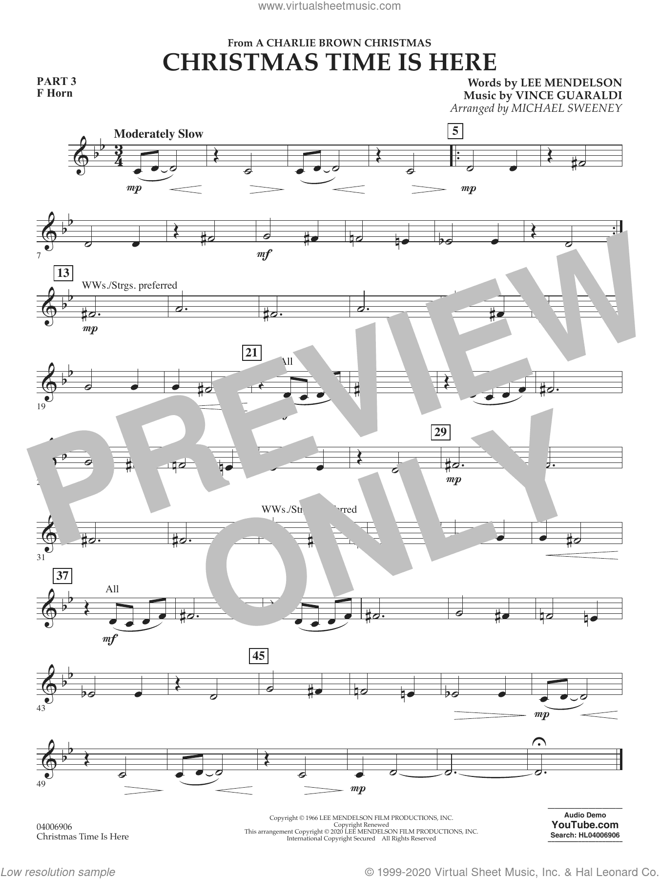 Christmas Time Is Here (arr. Michael Sweeney)