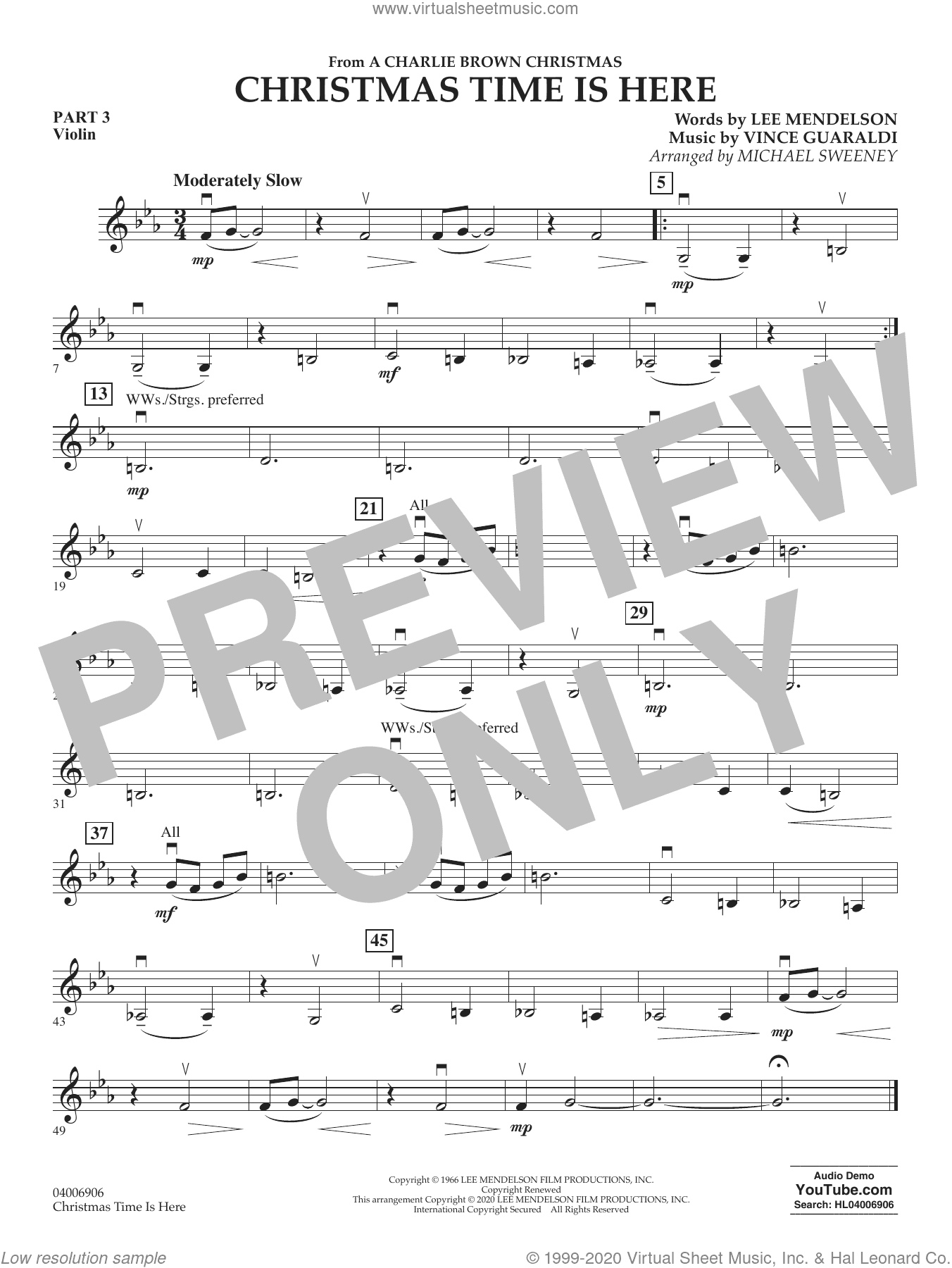 Christmas Time Is Here (arr. Michael Sweeney)