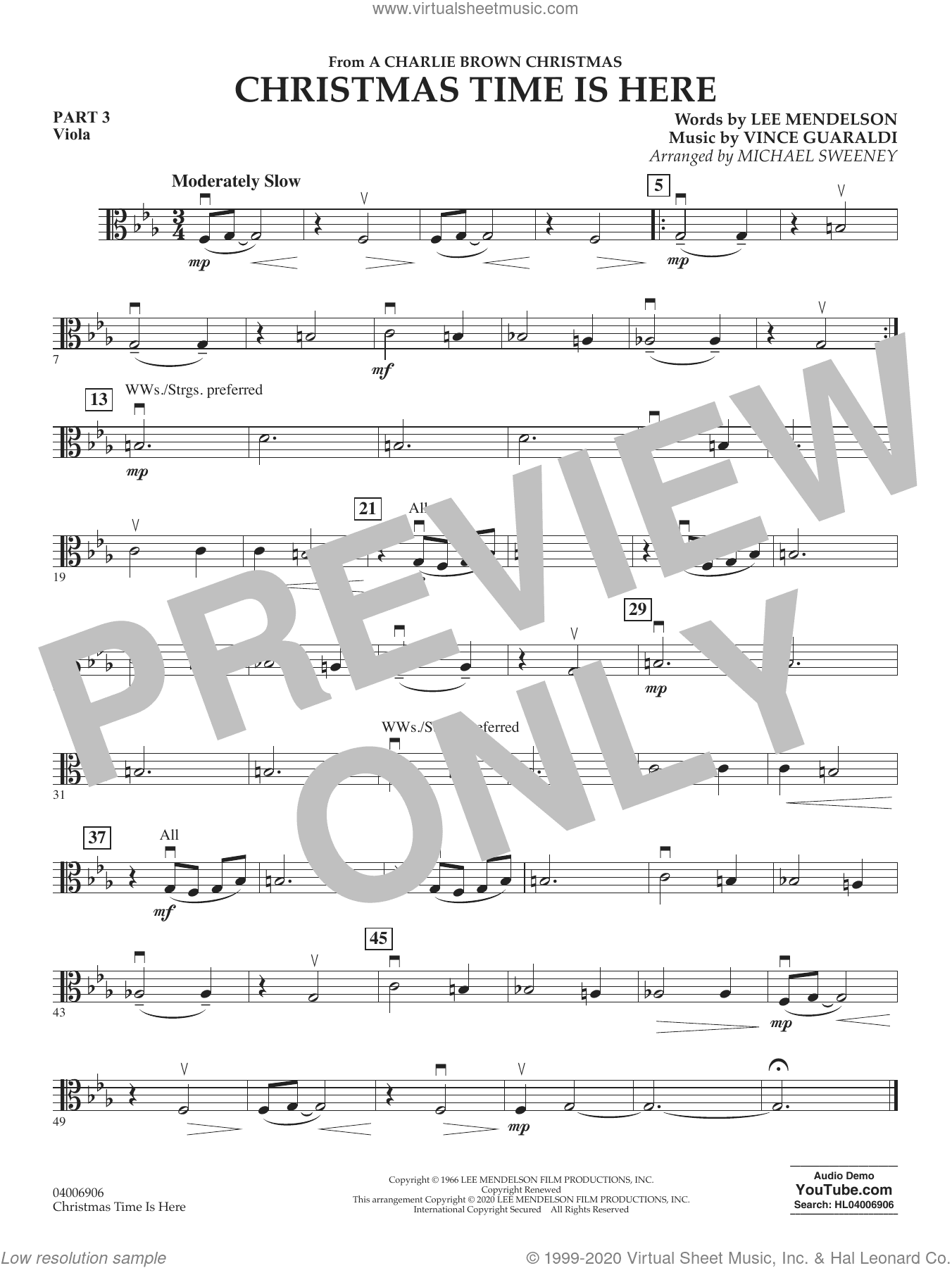 Christmas Time Is Here (arr. Michael Sweeney)
