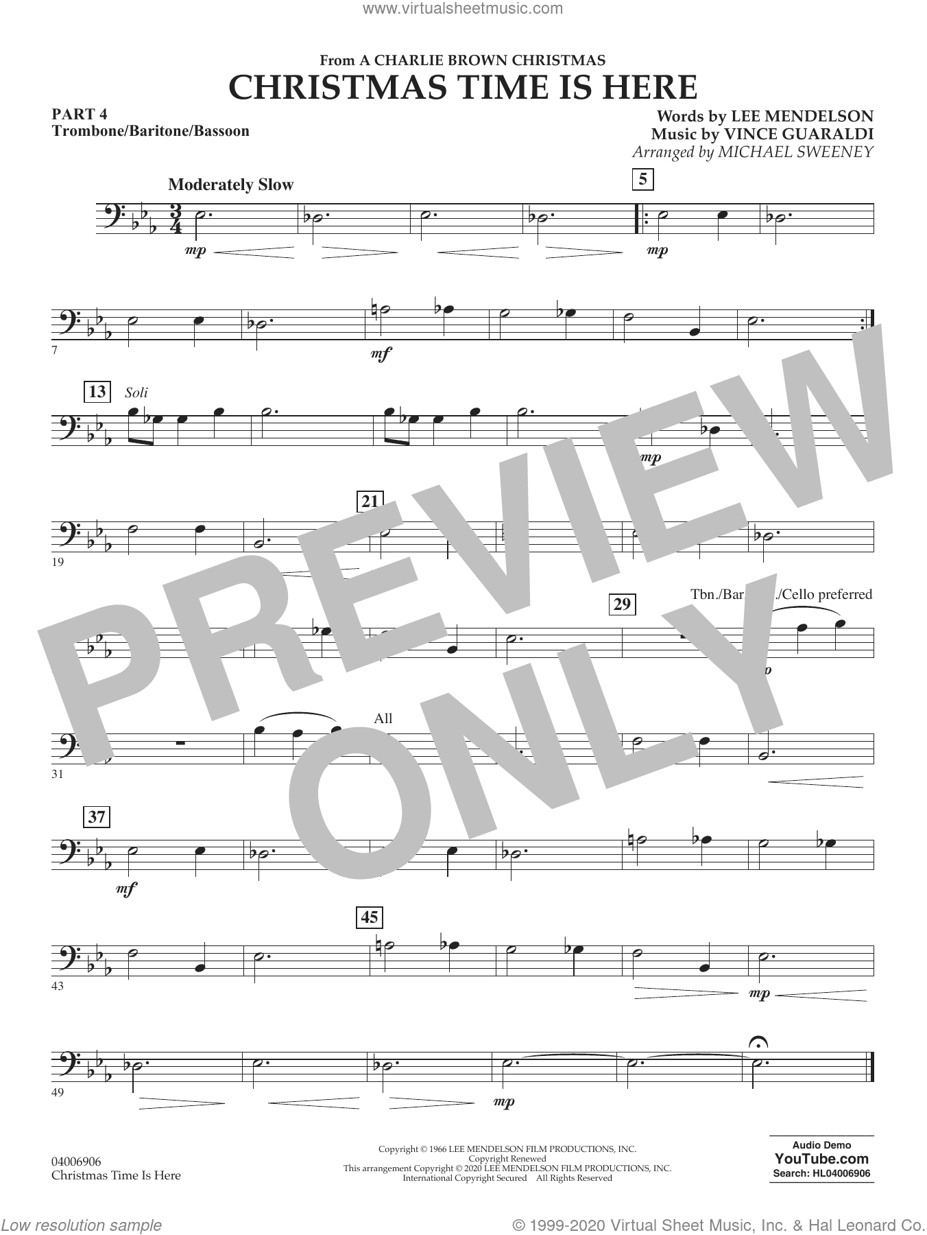 Christmas Time Is Here (arr. Michael Sweeney)