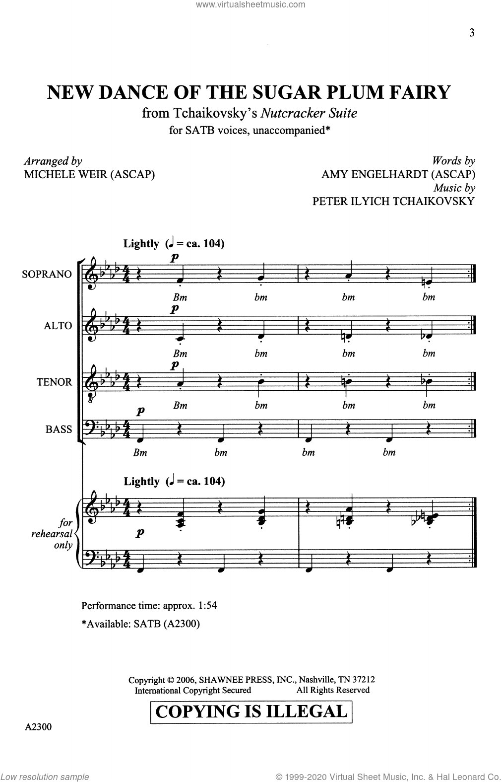 New Dance For The Sugar Plum Fairy (from Tchaikovsky's The Nutcracker Suite) (arr. Michele Weir)
