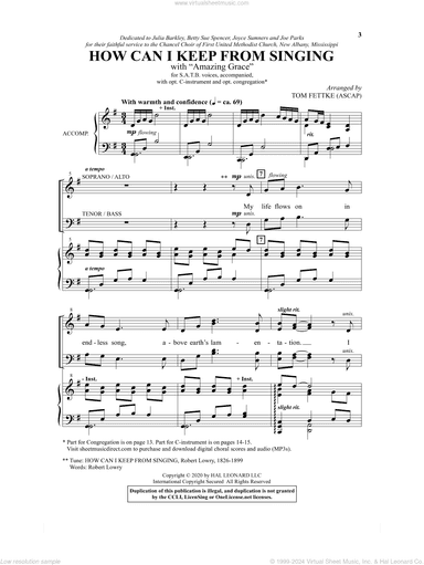 How Can I Keep From Singing (with "Amazing Grace")