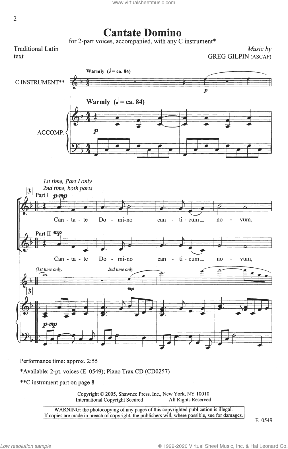 Cantate Domino