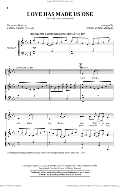 Love Has Made Us One (arr. Douglas Nolan)