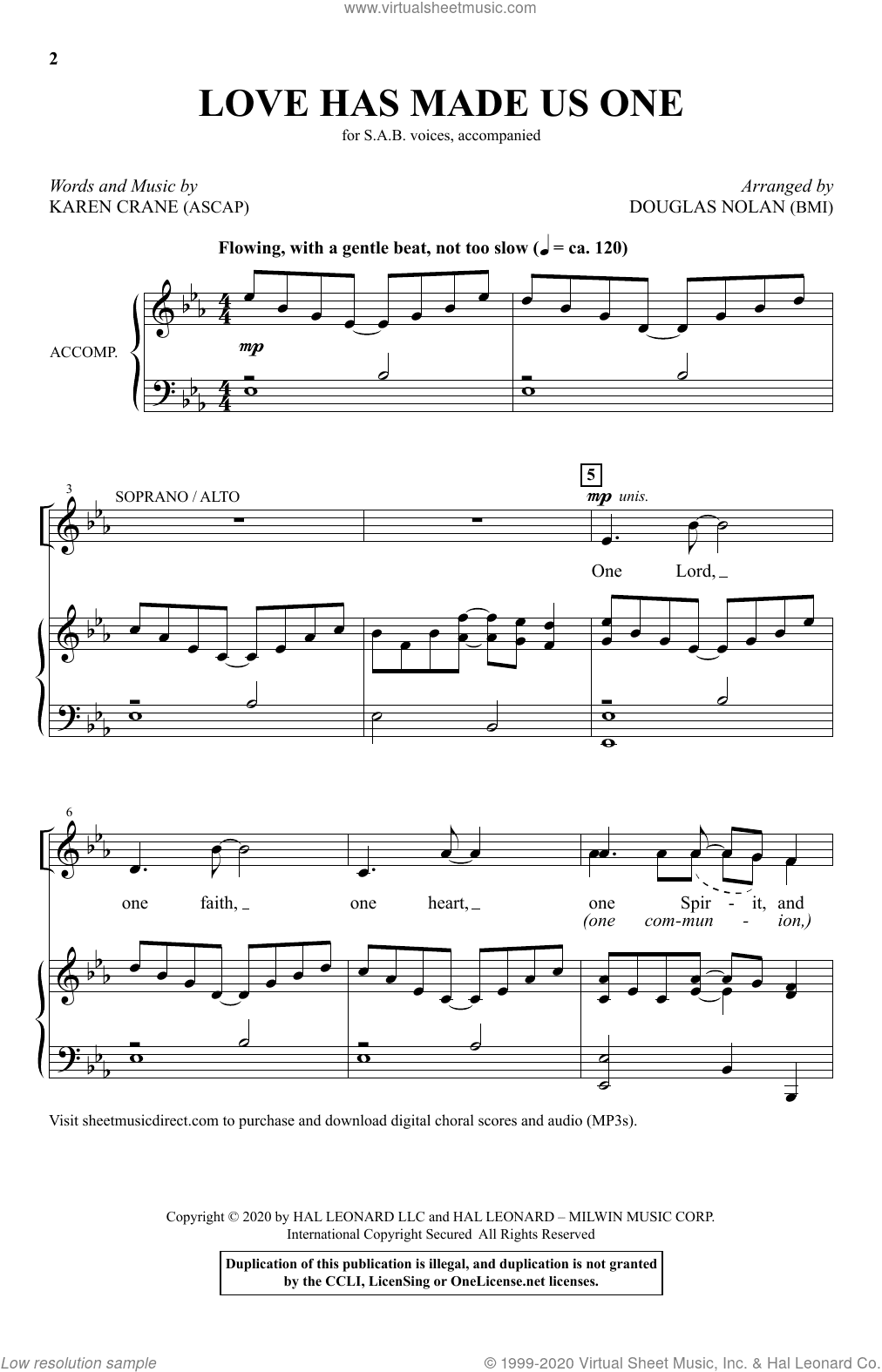 Love Has Made Us One (arr. Douglas Nolan)