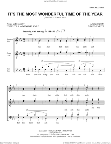 It's The Most Wonderful Time Of The Year (arr. Mike Menefee)