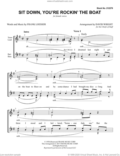 Sit Down, You're Rockin' The Boat (from Guys And Dolls) (arr. David Wright)