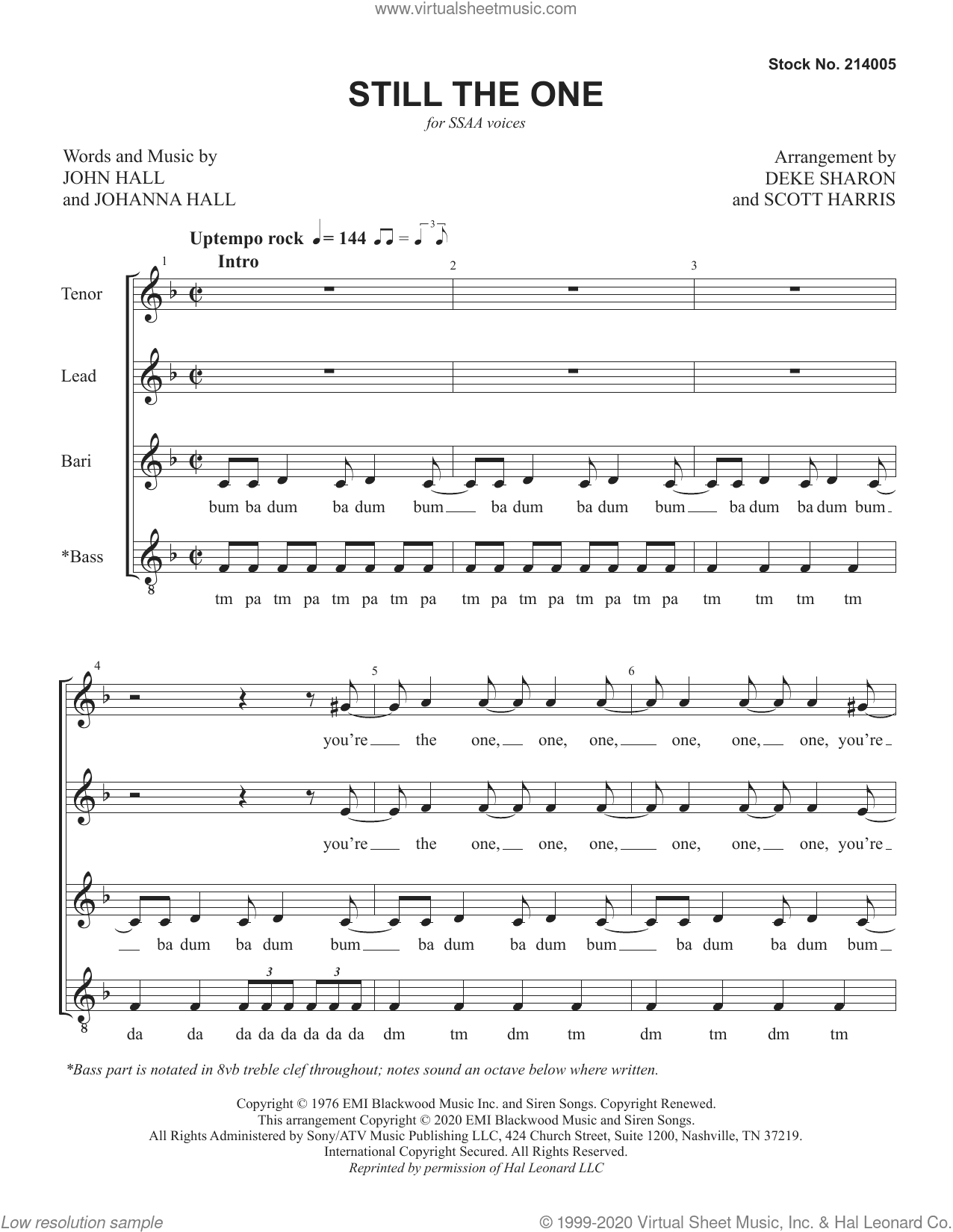 Still The One (arr. Deke Sharon and Scott Harris)