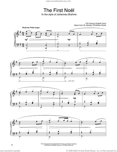 The First Noel (in the style of Johannes Brahms) (arr. Carol Klose)