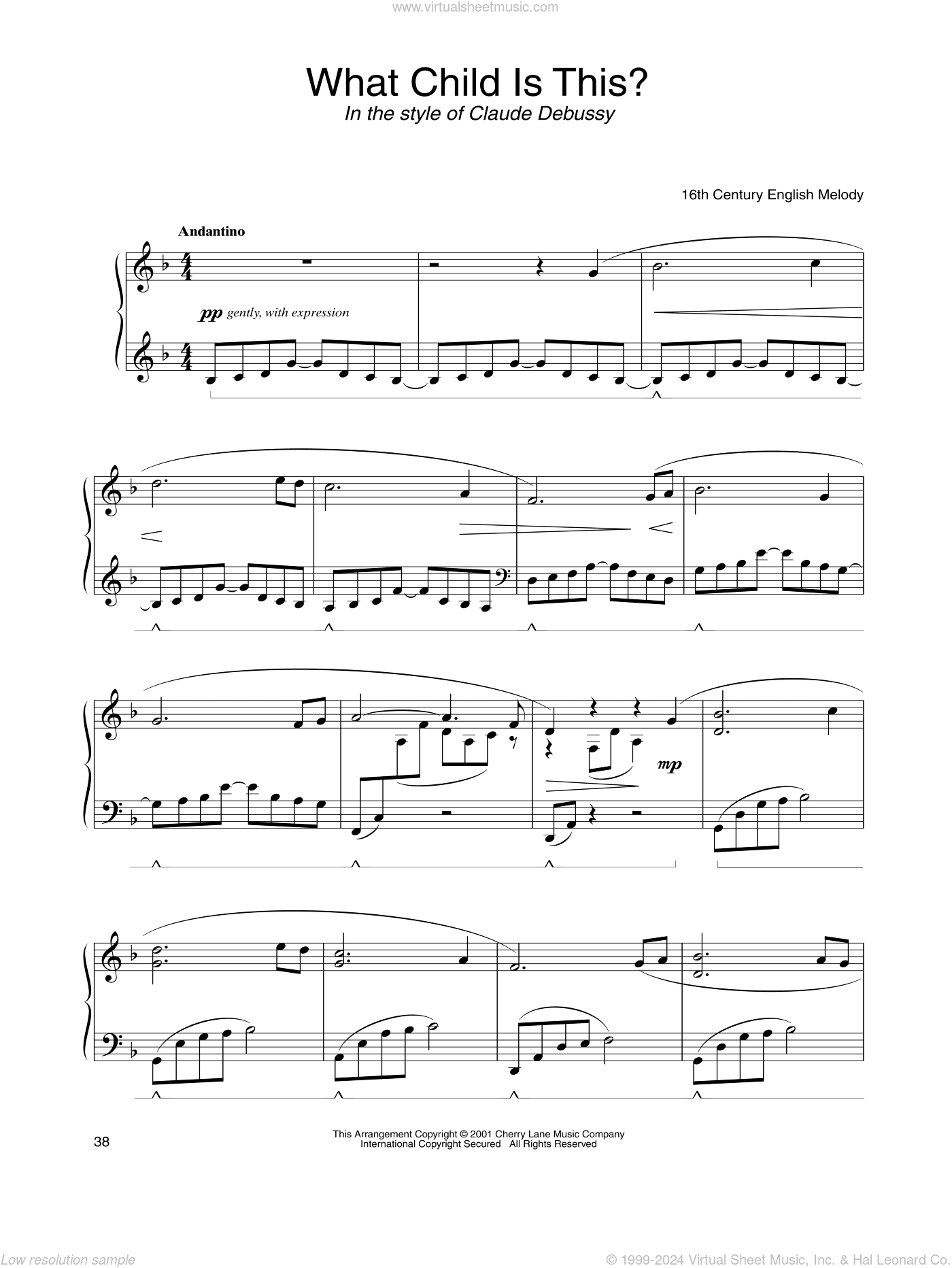 What Child Is This? (in the style of Claude Debussy) (arr. Carol Klose)